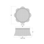 Newport Rattan Ottoman W/ Cushion - Image 8