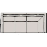 Sectionals 206 Robinson Stationary Sectional with One-Piece Back - Image 9