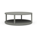 Cohan Round Coffee Table W/ Wood Shelf Cocktail & Coffee Tables Bramble 14