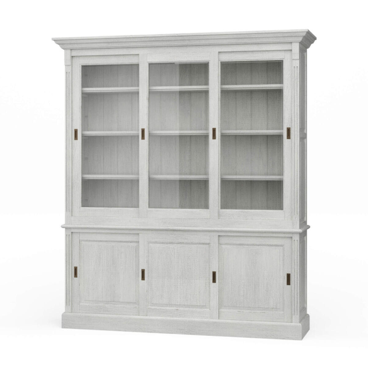 bfaed5e10fb7da63cb6838d0034497cf Hudson 88'' Bookcase W/ 3 Sliding Doors - Image 1