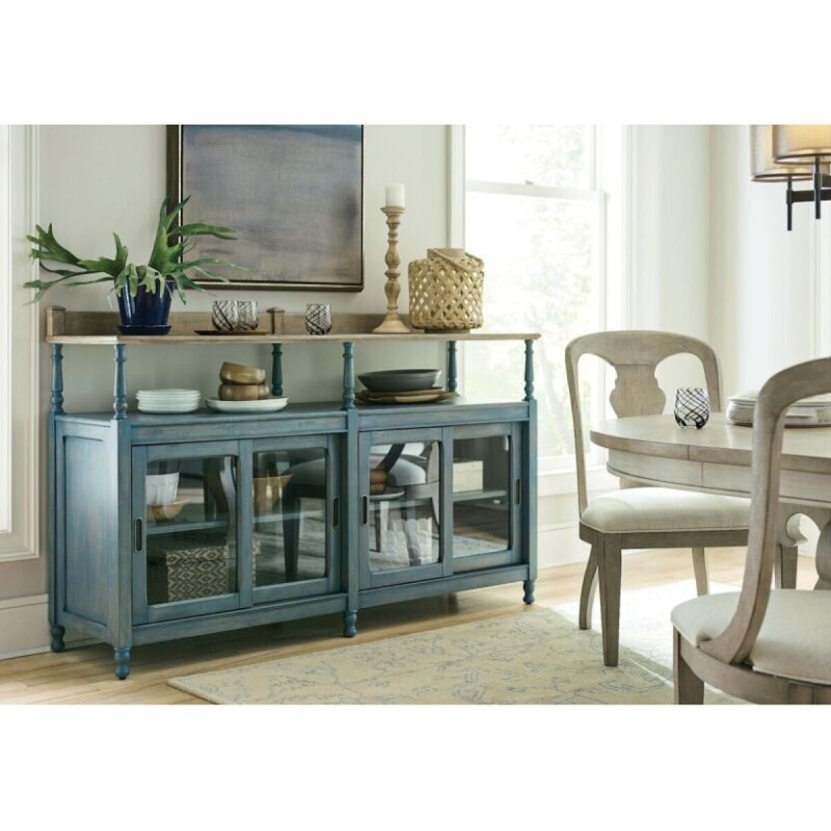 Litchfield Dorset Credenza Blue Dining Storage American Drew 2 Litchfield Dorset Credenza Blue Dining Storage American Drew 2