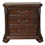 Messina Estates 3 Drawer Night Stand Nightstands Brown 19