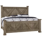 Cool Rustic King X Bed With X Footboard