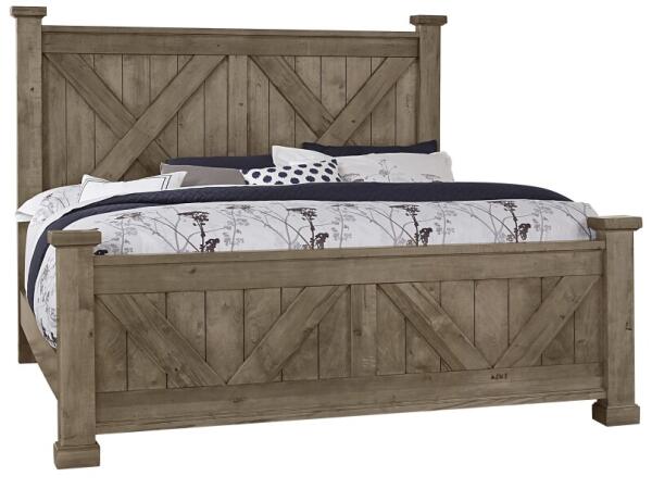 Cool Rustic King X Bed With X Footboard Beds Beds 2