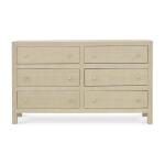 Kagu 6 Drawer Dresser W/ Raffia - Image 4