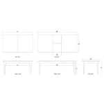 Summerville Butterfly Extension Dining Table 67 – 87″ Dining Tables Blue 22