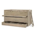 2800 District LK Complete Captains Bed 33 Weathered Oak Finish - Image 12
