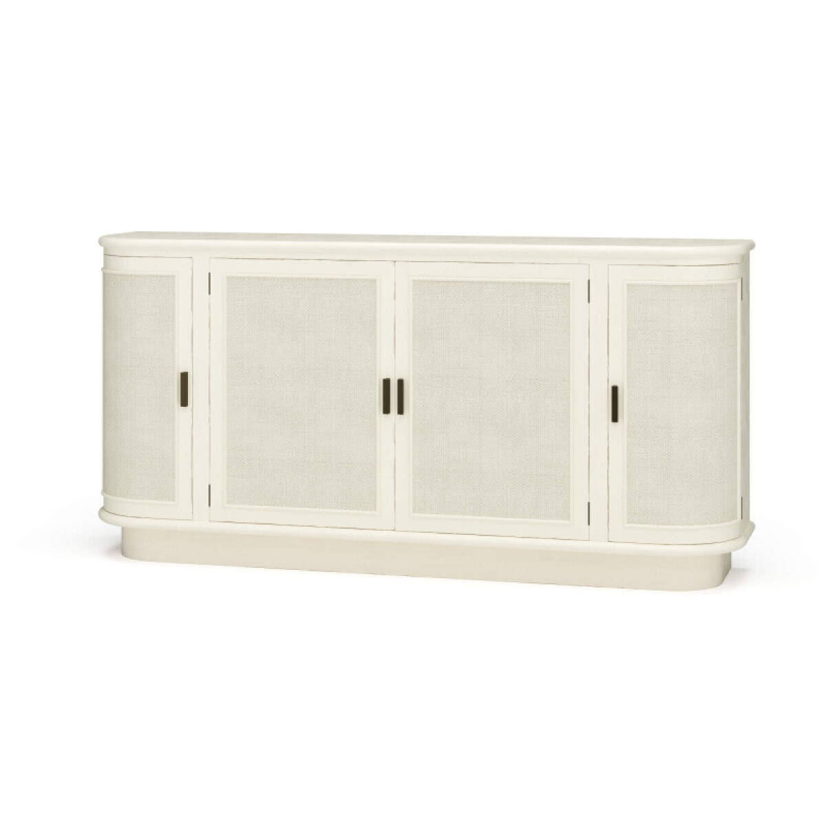 c05b30c8da31e9b2d91ed706b67ef05e Dakota Oval 4 Door Sideboard W/ Rattan Panels - Image 1