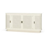 Dakota Oval 4 Door Sideboard W/ Rattan Panels