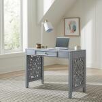 Trellis Lane Accent Writing Desk- Grey Desks Desks 14
