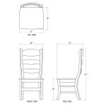 Peg & Dowel Ladder Back W/ Wooden Seat - Image 9
