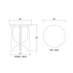 Vannes Round End Table - Image 9