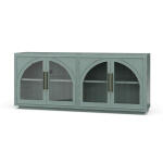 Vannes 4 Door Sideboard W/ Glass Shelves