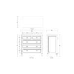 Cholet 5 Drawer Dresser - Image 7