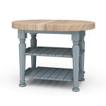 Farmhouse Butcher Block Kitchen Island