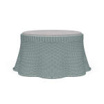 Newport Rattan Ottoman W/ Cushion - Image 3