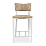 Calbas Outdoor Counter Stool, White