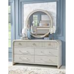 Round Mirror Bedroom Mirrors Cream 15