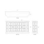 Cape Cod Narrow Media Console - Image 8