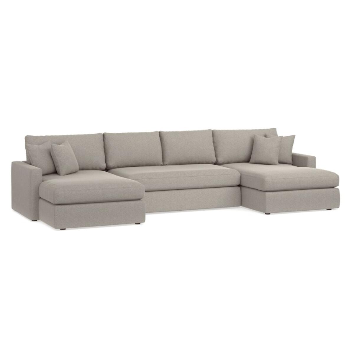 c14ebba0aee5c6be249d6ce73d163abd Allure Track Arm Bench Seat U-Shaped Sectional - Image 1