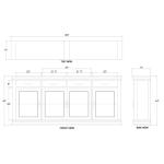 Williamson Sideboard W/ 4 Doors - Image 4