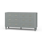 Lexington 6 Drawer Dresser W/ Rattan