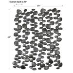 Skipping Stones Metal Wall Decor Wall Decor Black 13