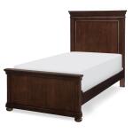 Complete Panel Twin Bed Cherry Finish Youth Beds Brown 8