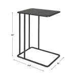 Cavern Accent Table Chairside Tables Black 19