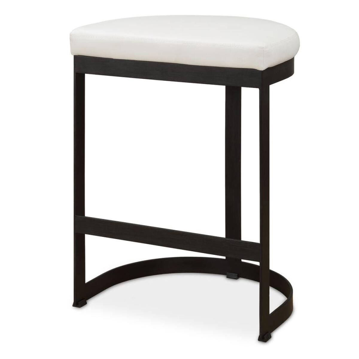 c226dbada2071738aeba6a4e9d68e23f Ivanna Counter Stool, Black - White - Image 1