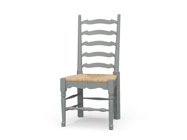 English Ladder-back Dining Chair Chairs & Benches Blue