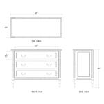 Martinique Dresser W/ 3 Drawer - Image 3