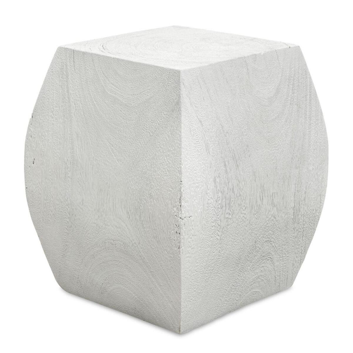 c25f599a17e686c0d96b927a48e59aee Grove Accent Stool, Ivory - Image 1