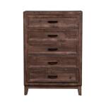 Ridgecrest 5 Drawer Chest Chests Brown 13