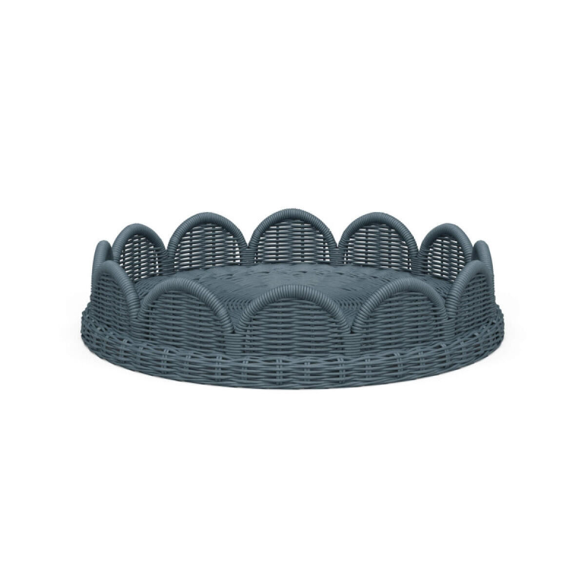 c32fcaa851c1f14105b223d63823d961 Scalloped Round Rattan Tray - Image 1