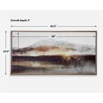 Splash Of Land Framed Canvas - Image 6