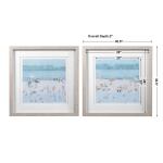 Sea Glass Sandbar Framed Prints, S/2 Art Art 15