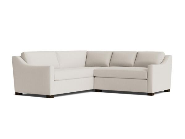 Oliver Slope Arm L-Shaped Sectional Sectionals Bassett Furniture