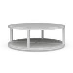 Cohan Round Coffee Table W/ Rattan