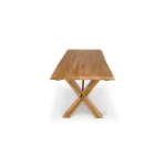 Crossbuck Live Edge Dining Table with Extendable Leaves - Image 4