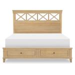 Complete Panel Bed W Storage Footboard King 6/6 Beds Amber 10