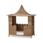 Scalloped Rattan Dog Bed - Image 3