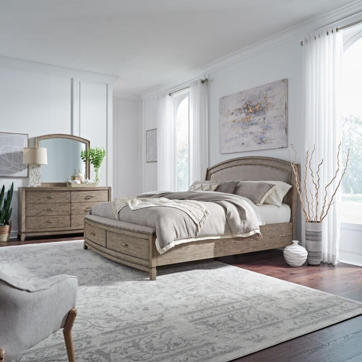 Avalon King Uph Storage Bed, Dresser & Mirror Bedroom Sets Bedroom Sets 2 Avalon King Uph Storage Bed, Dresser & Mirror Bedroom Sets Bedroom Sets 2