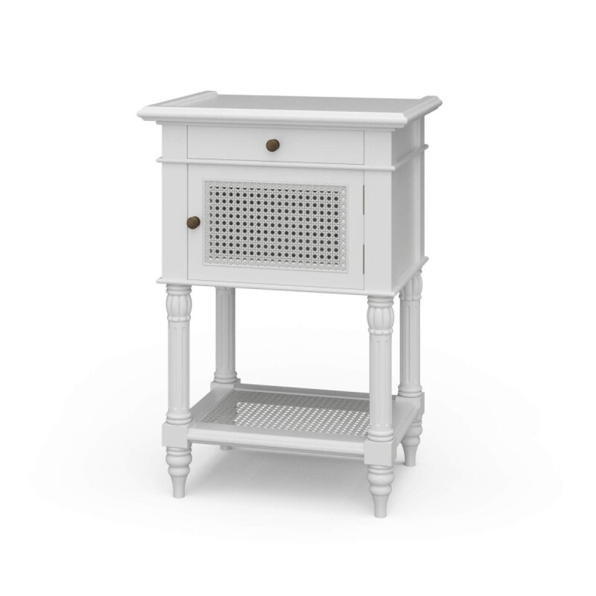 c40c84688981e817cb5392cbd691e3d2 Montego Square End Table W/ Drawer & Rattan Door - Image 1
