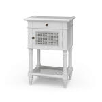 Montego Square End Table W/ Drawer & Rattan Door