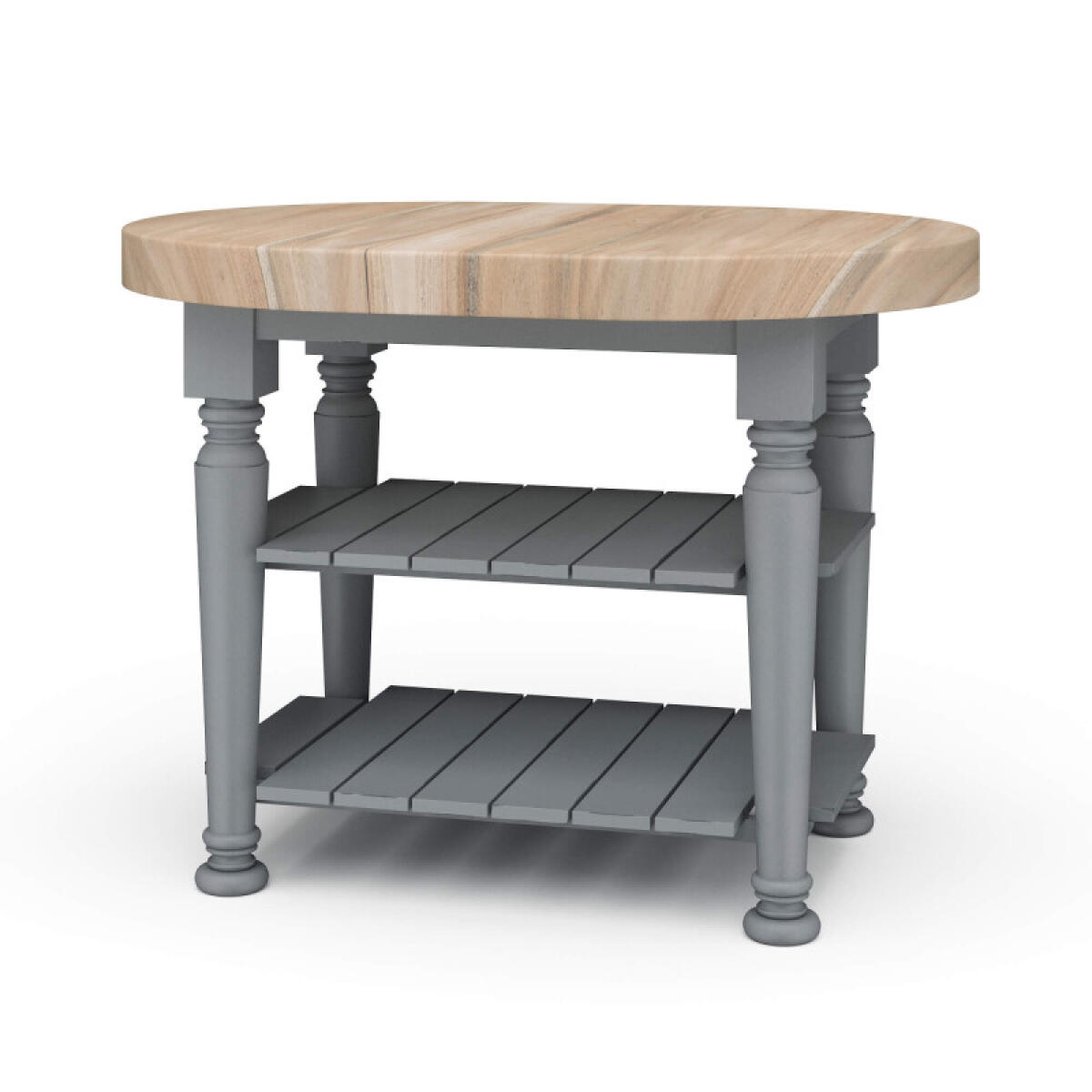 c4342c6bda3d57331d14fbf03fbfa750 Farmhouse Butcher Block Kitchen Island - Image 1