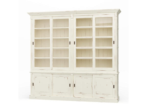 Hudson 99” Bookcase W/ Sliding Doors Bookcases Bookcases