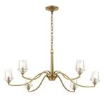 Barcelona, 6 Lt Chandelier Lighting Gold 26