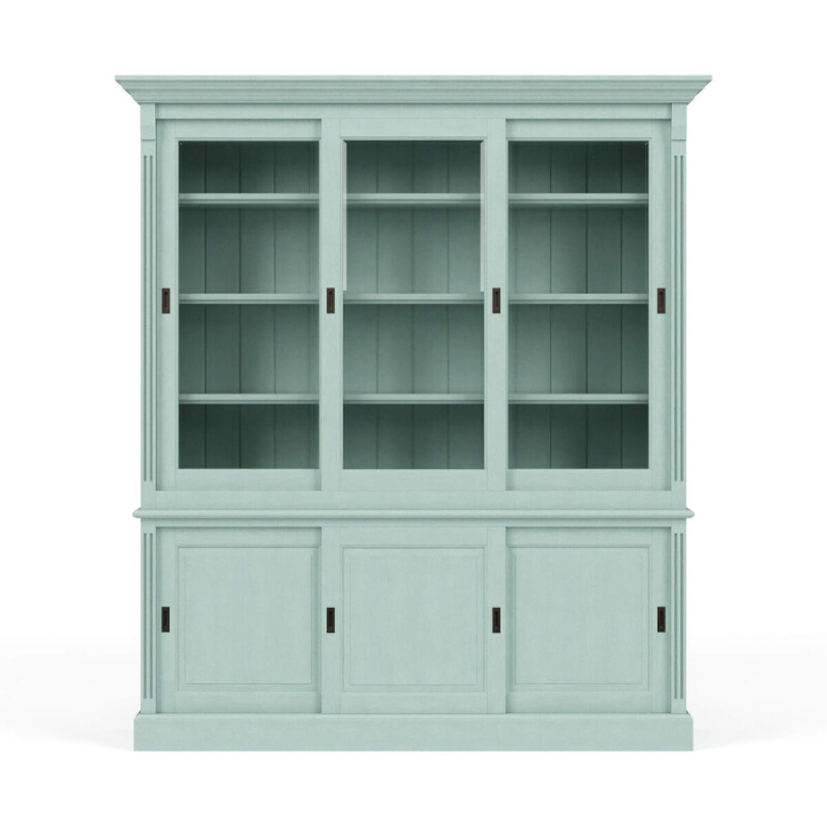 c43a6c2aa50e78b002bfaf54ff96538c Hudson 88'' Bookcase W/ 3 Sliding Doors - Image 1