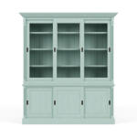 Hudson 88'' Bookcase W/ 3 Sliding Doors